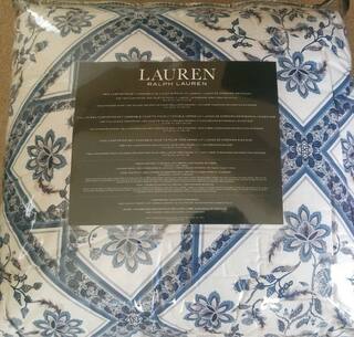 Buy Ralph Lauren King Comforter Set Medallion Paisley Blue White