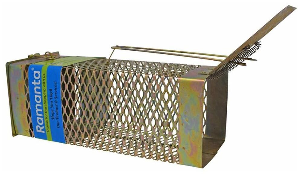 

Ramanta 1 pc Big Iron Rat Mouse Rodent Trap Cage Live Trap