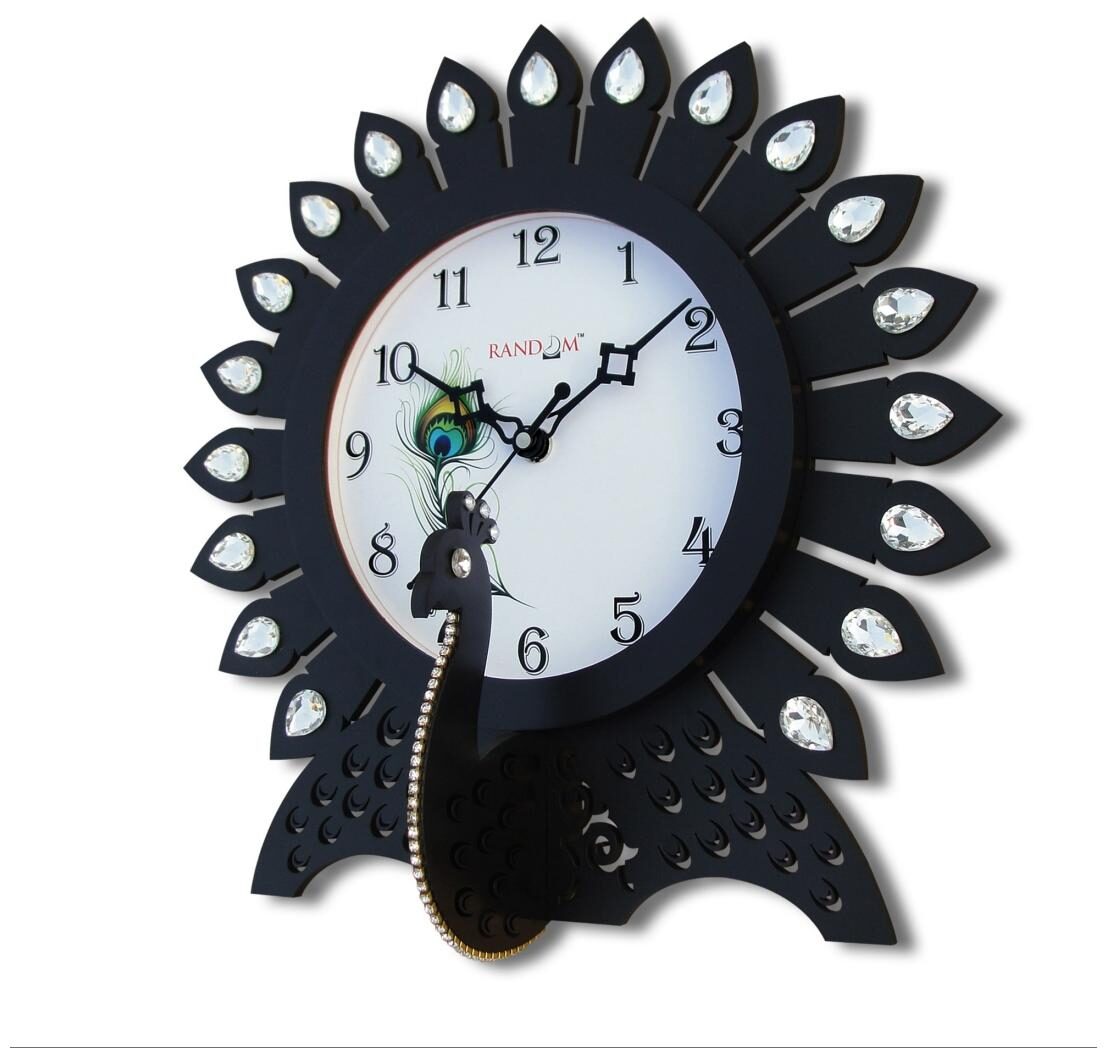 Buy Random Wood Analog Wall clock ( Set of 1 ) Online at Low Prices in
