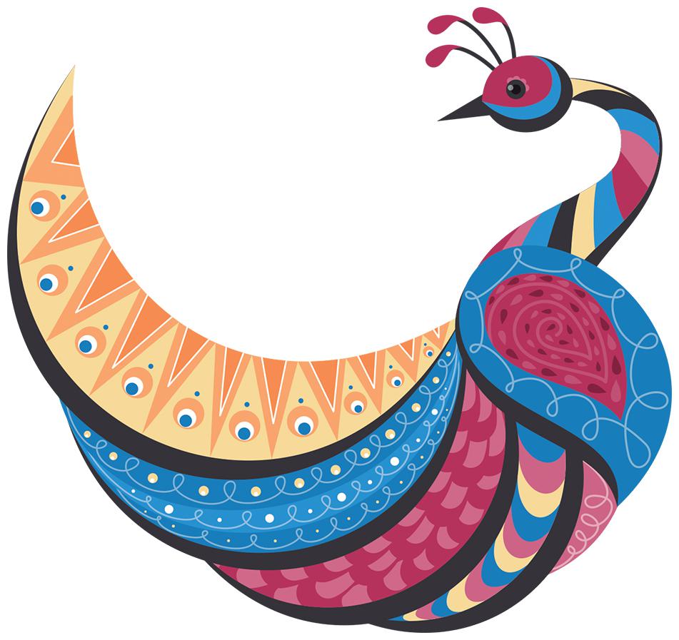 

Rangoli Glossy Decorative Wall Sticker