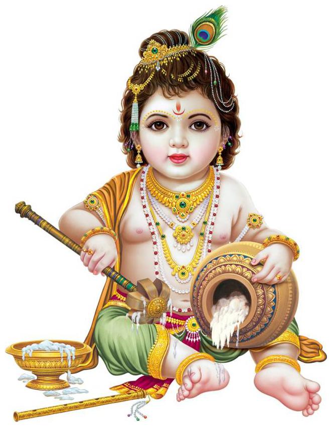 

Rangoli God And God S Large Makhan Chor Modern Art Sticker (Set Of 1)