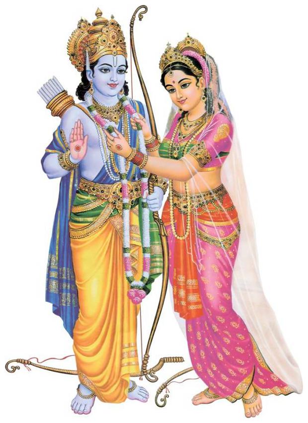 

Rangoli God And God S Wall Sticker Raam Sita Modern