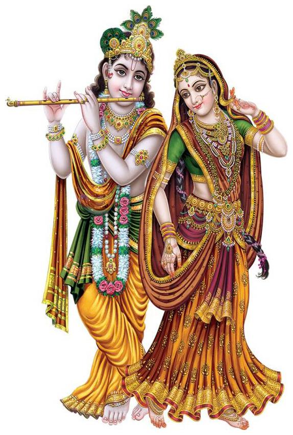 

Rangoli God And God S Medium Radha Krishna Modern Art Sticker (Set Of 1)