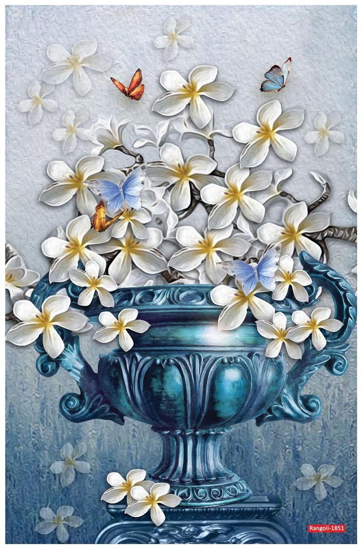 

Rangoli Large Waterproof Wall Sticker -Set of 1
