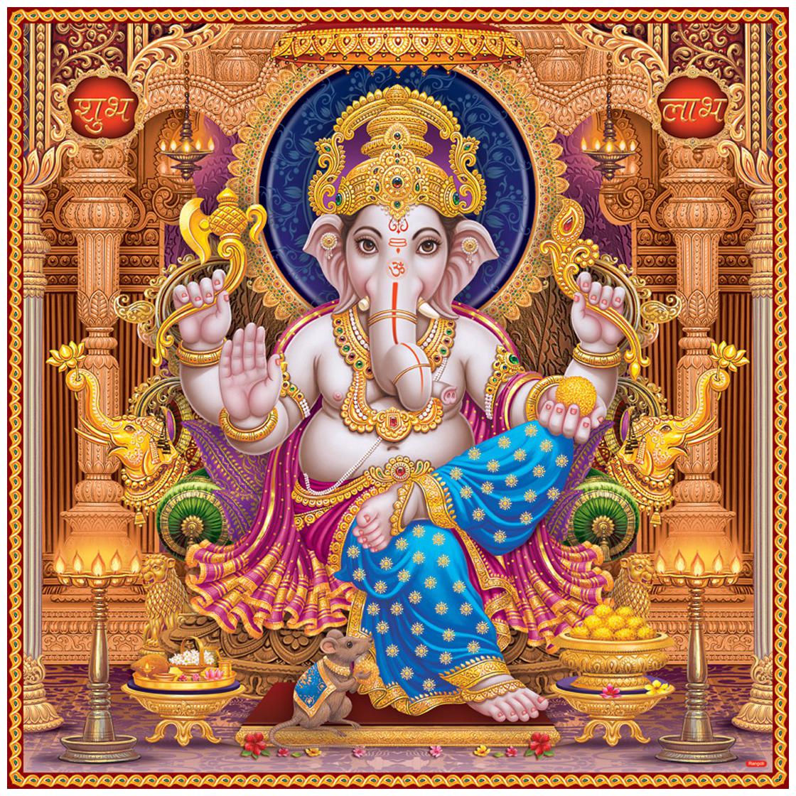 

Rangoli Large Waterproof Wall Sticker -Set of 1