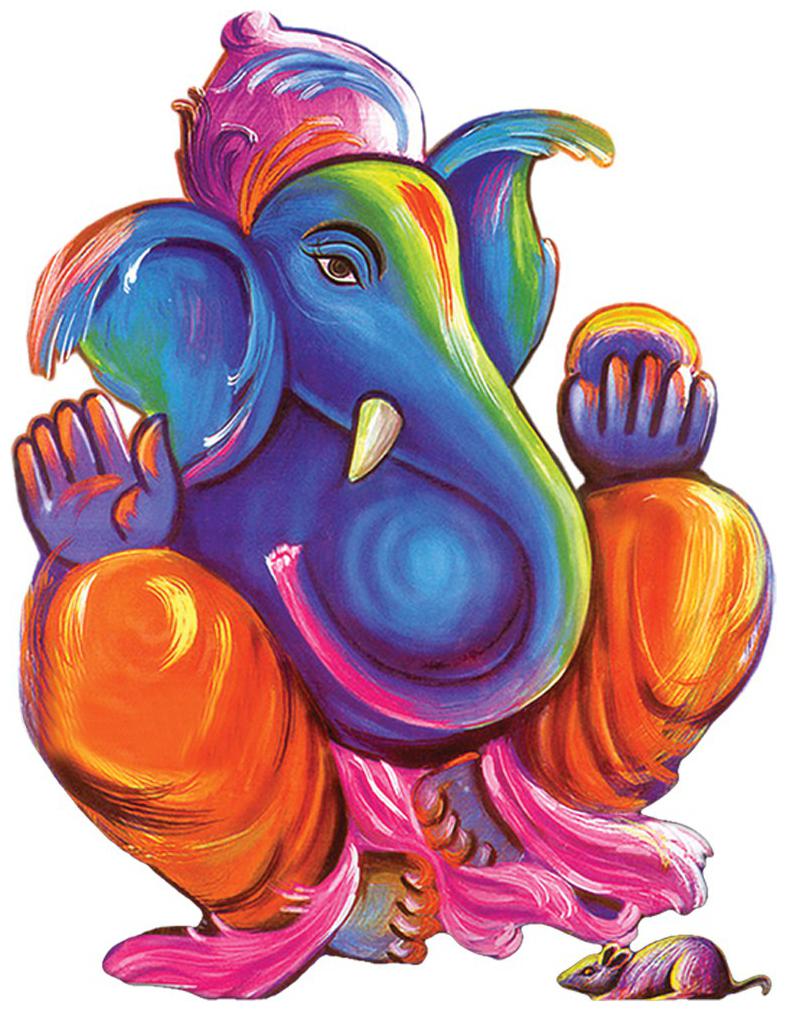 

Rangoli Large Waterproof Wall Sticker -Set of 1