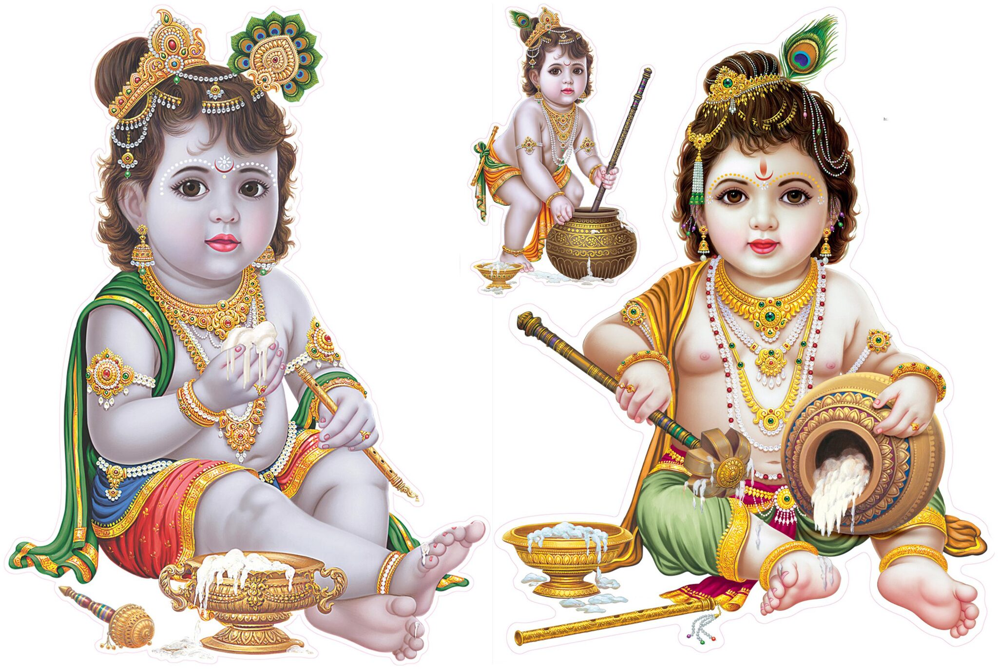 

Rangoli Large Waterproof Wall Sticker -Set of 1