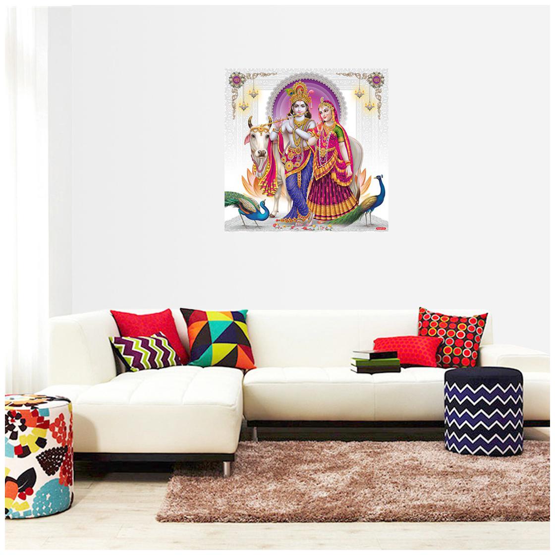 

Rangoli Large Waterproof Wall Sticker -Set of 1