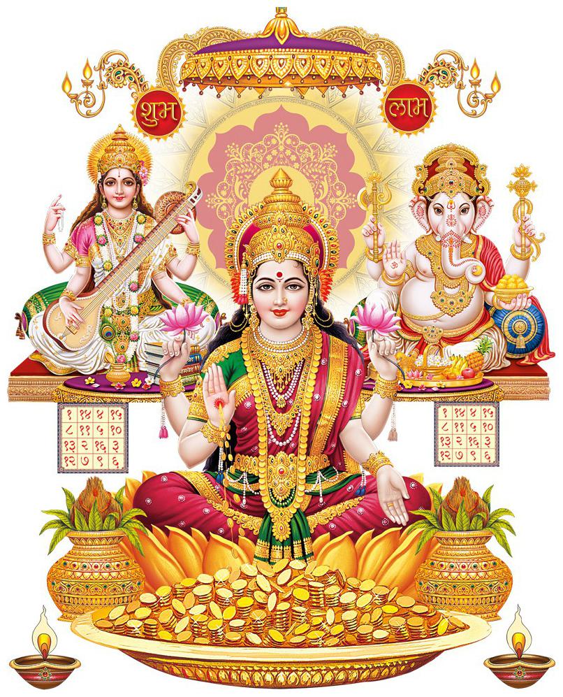 

Rangoli Large Waterproof Wall Sticker -Set of 1