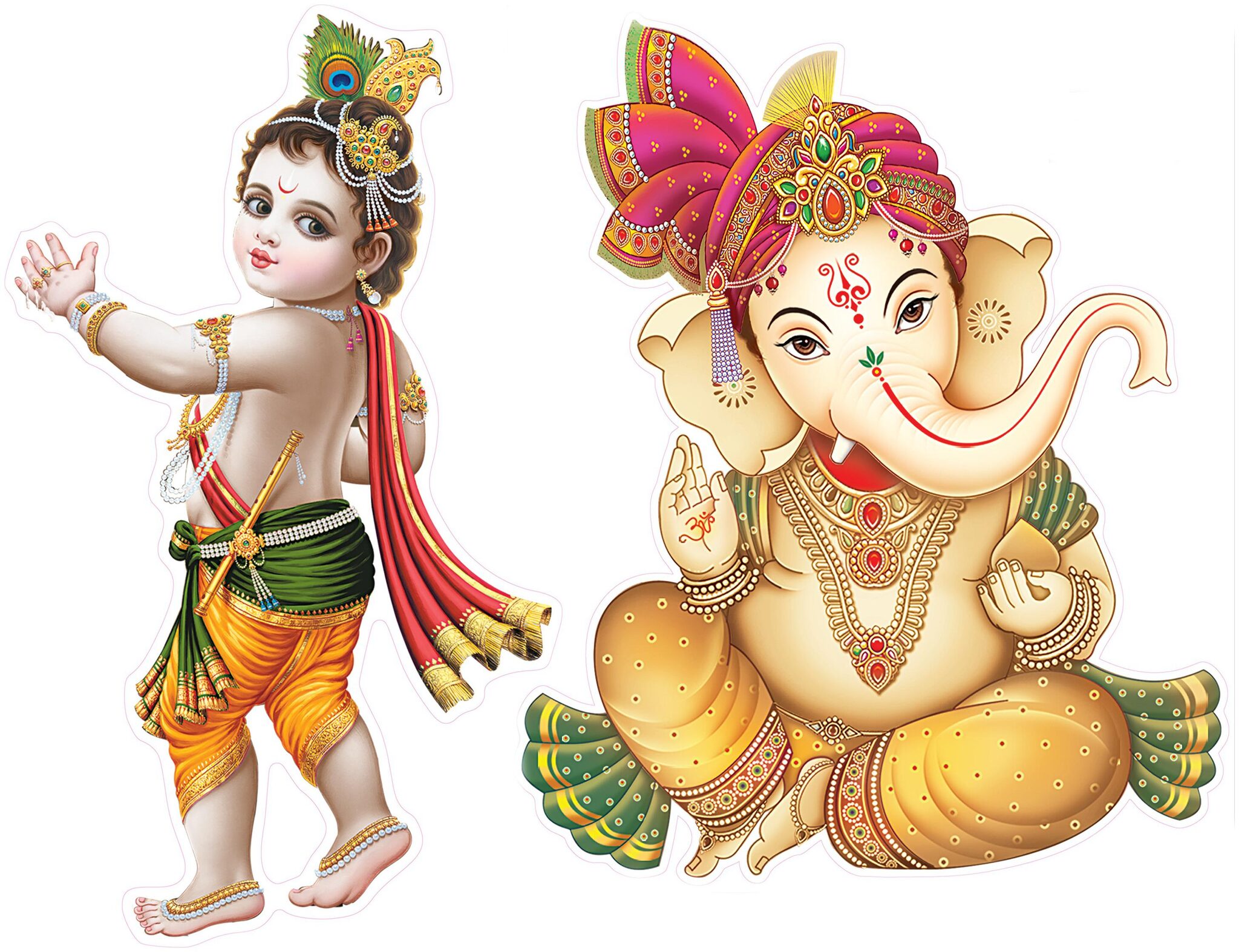 

Rangoli Large Waterproof Wall Sticker -Set of 1