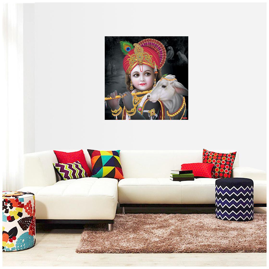

Rangoli Large Waterproof Wall Sticker -Set of 1