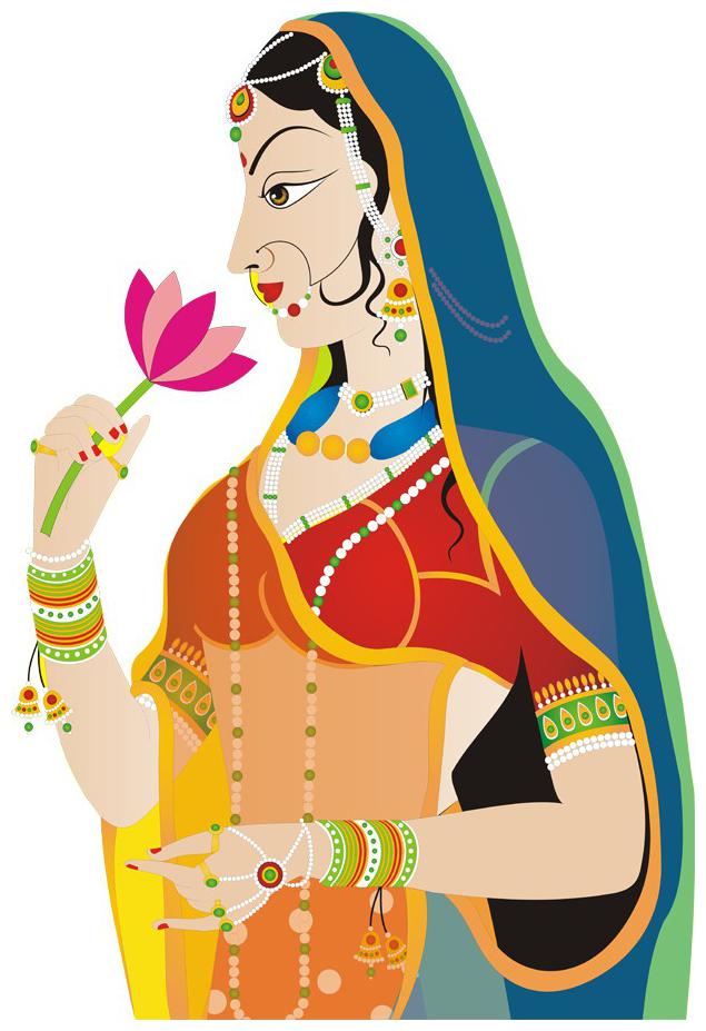 

Rangoli Large Waterproof Wall Sticker -Set of 1