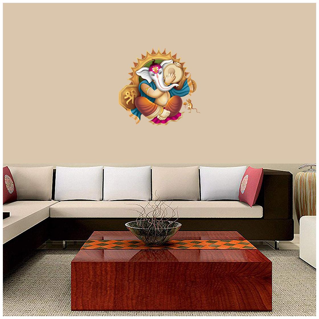 

Rangoli Large Waterproof Wall Sticker -Set of 1