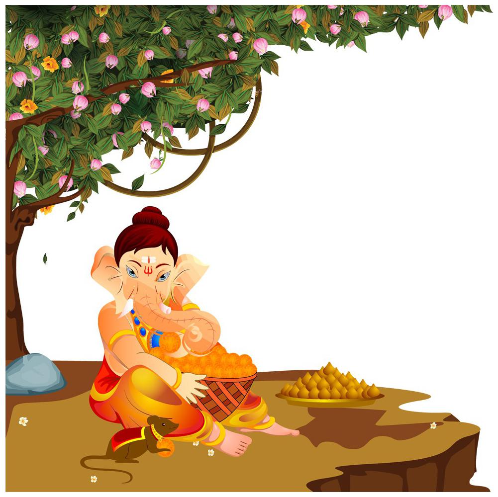 

Rangoli Large Waterproof Wall Sticker -Set of 1