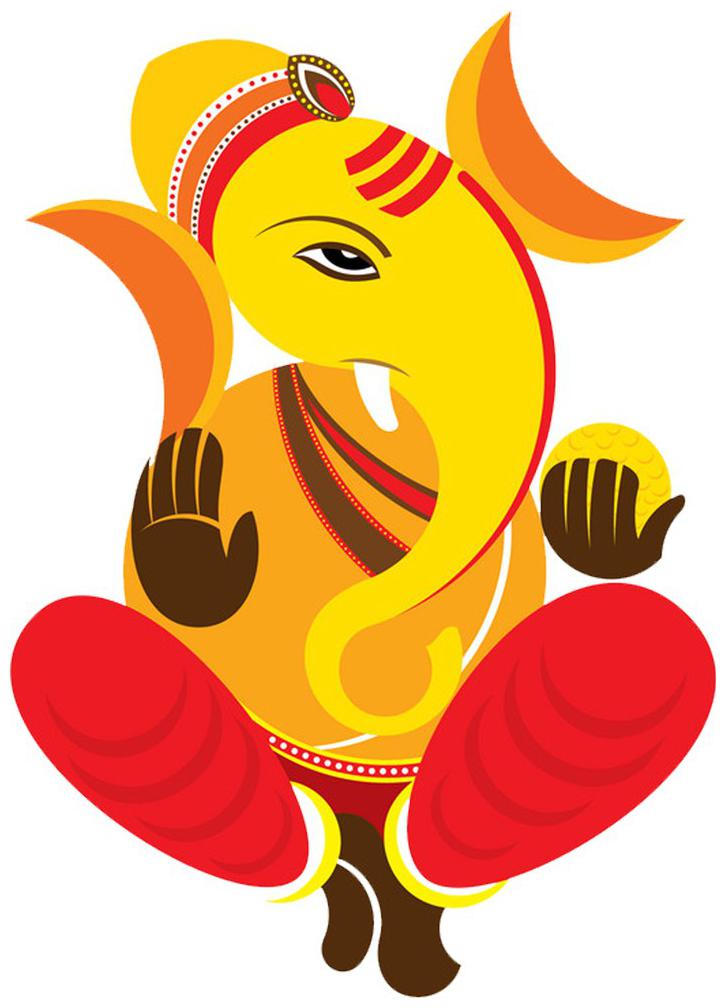

Rangoli Large Waterproof Wall Sticker -Set of 1