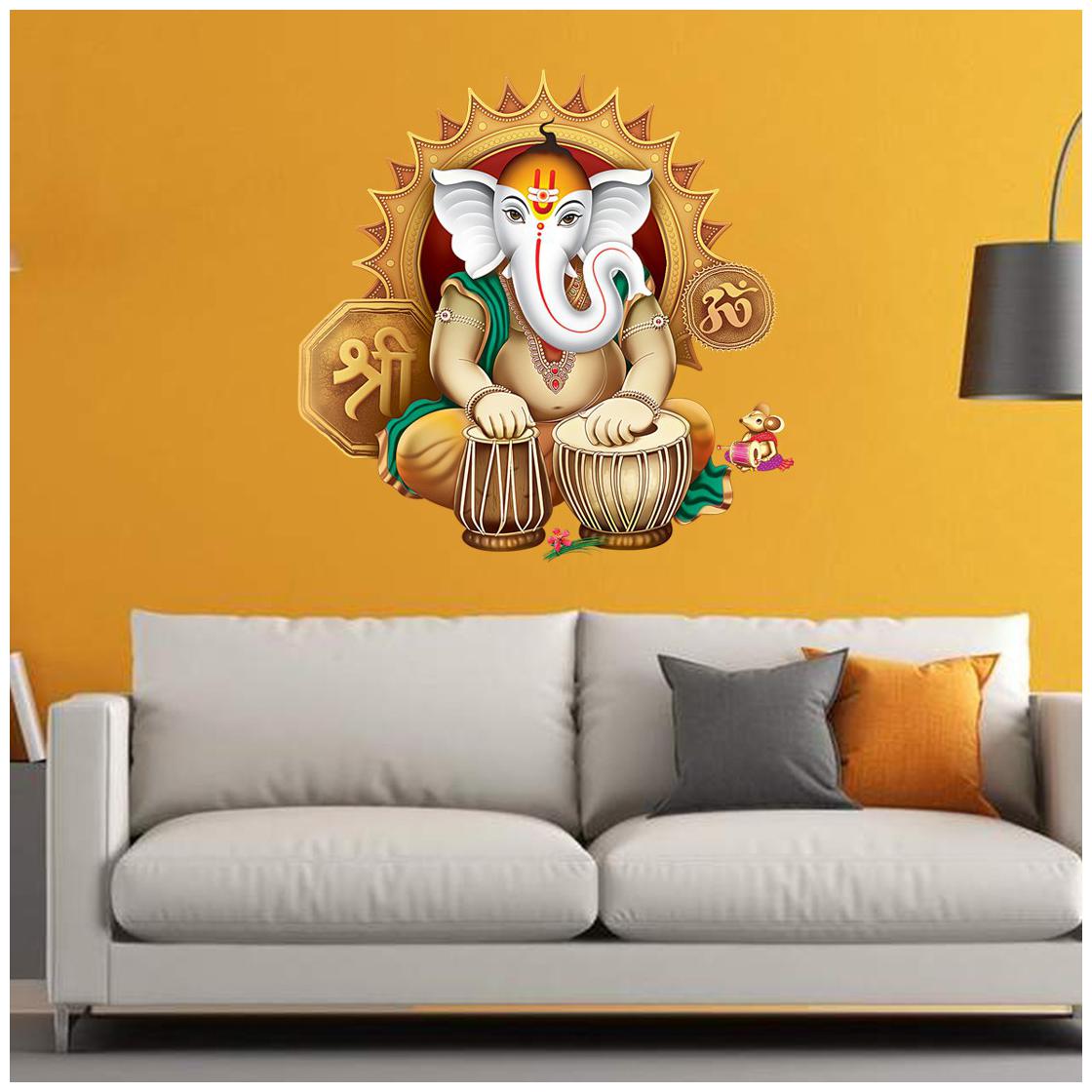 

Rangoli Large Waterproof Wall Sticker -Set of 1