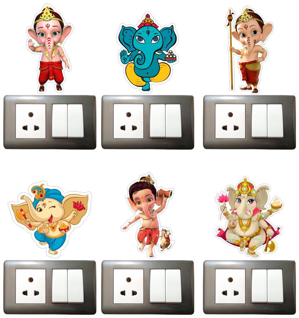 

Rangoli Large Waterproof Wall Sticker -Set of 1