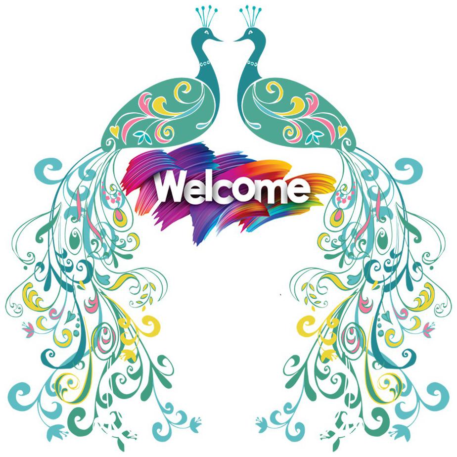 

Rangoli Large Waterproof Wall Sticker -Set of 1