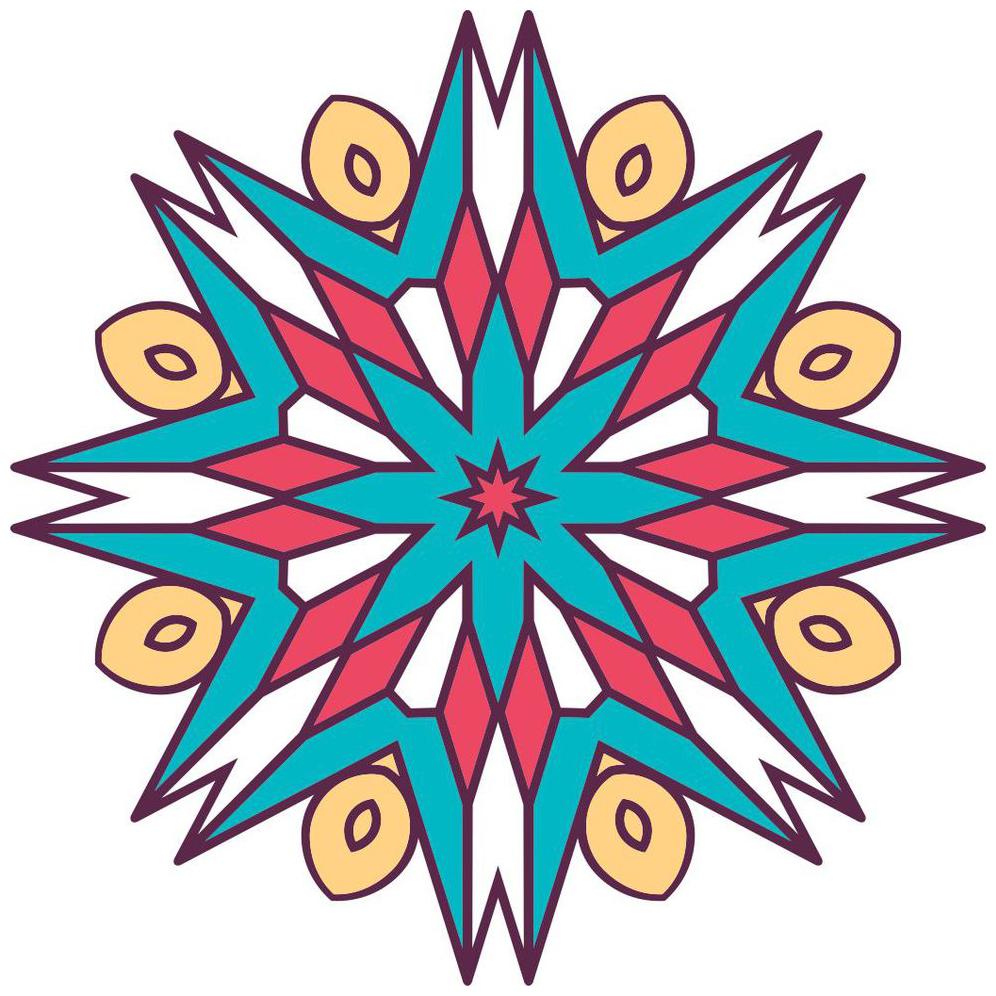 

Rangoli Sticker (The Muggu Surface Covering Area 60 96 cm (24 inch) x 60 96 cm (24 inch))