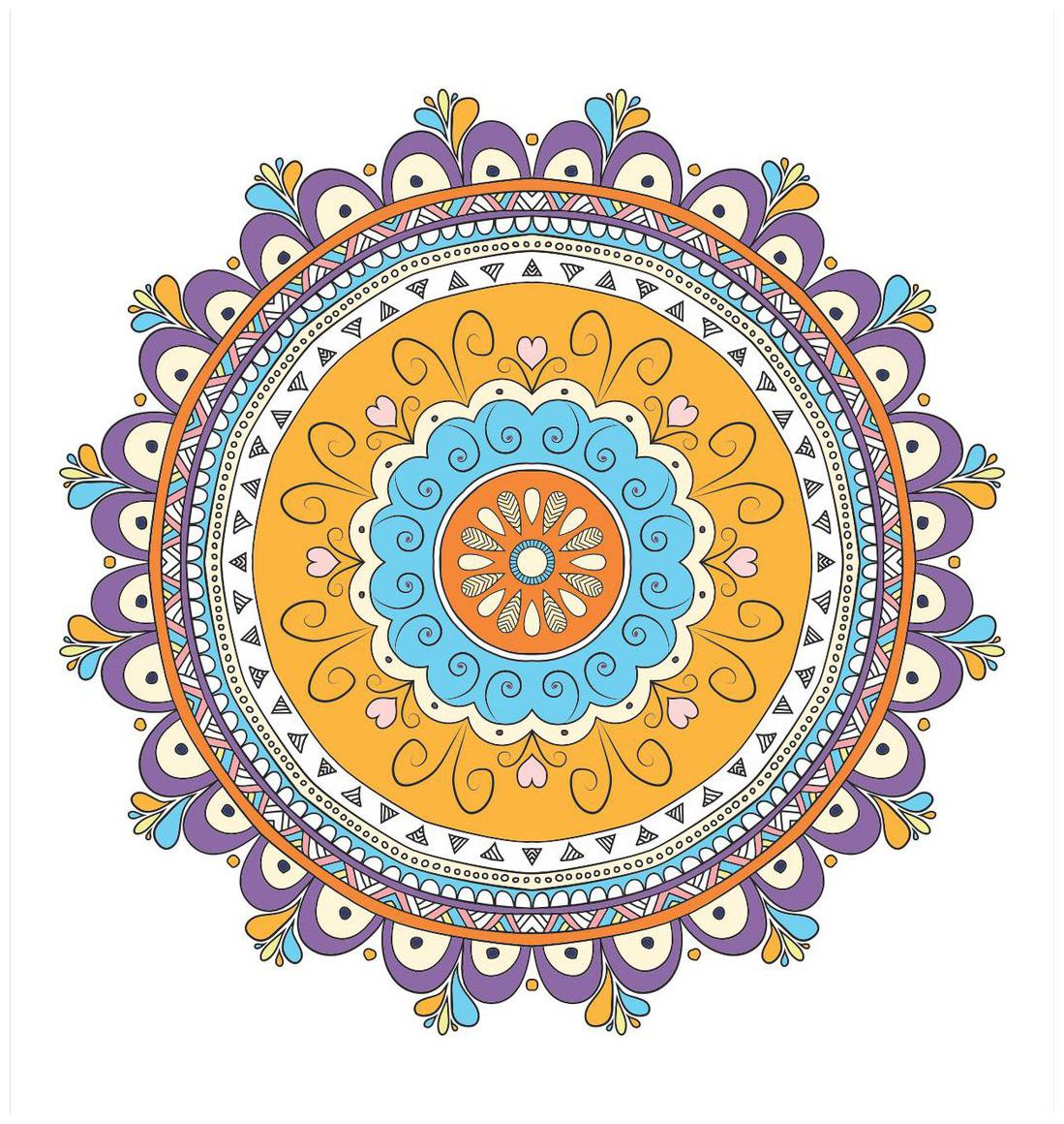

Rangoli Sticker (Drawn Rangoli Surface Covering Area 60 96 cm (24 inch) x 60 96 cm (24 inch))