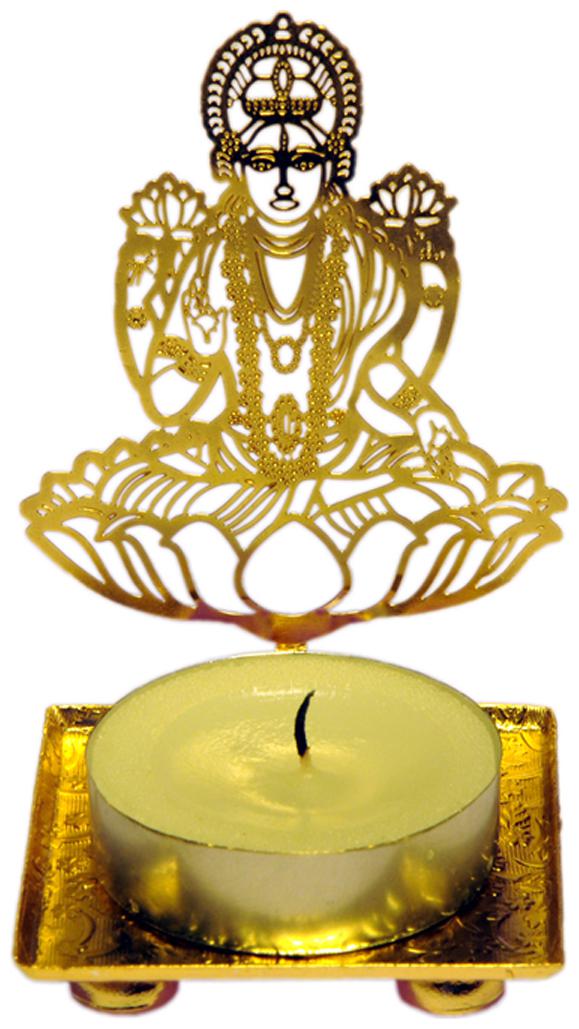 

ratash com Brass Golden Goddess Lakshmi Shadow Diya