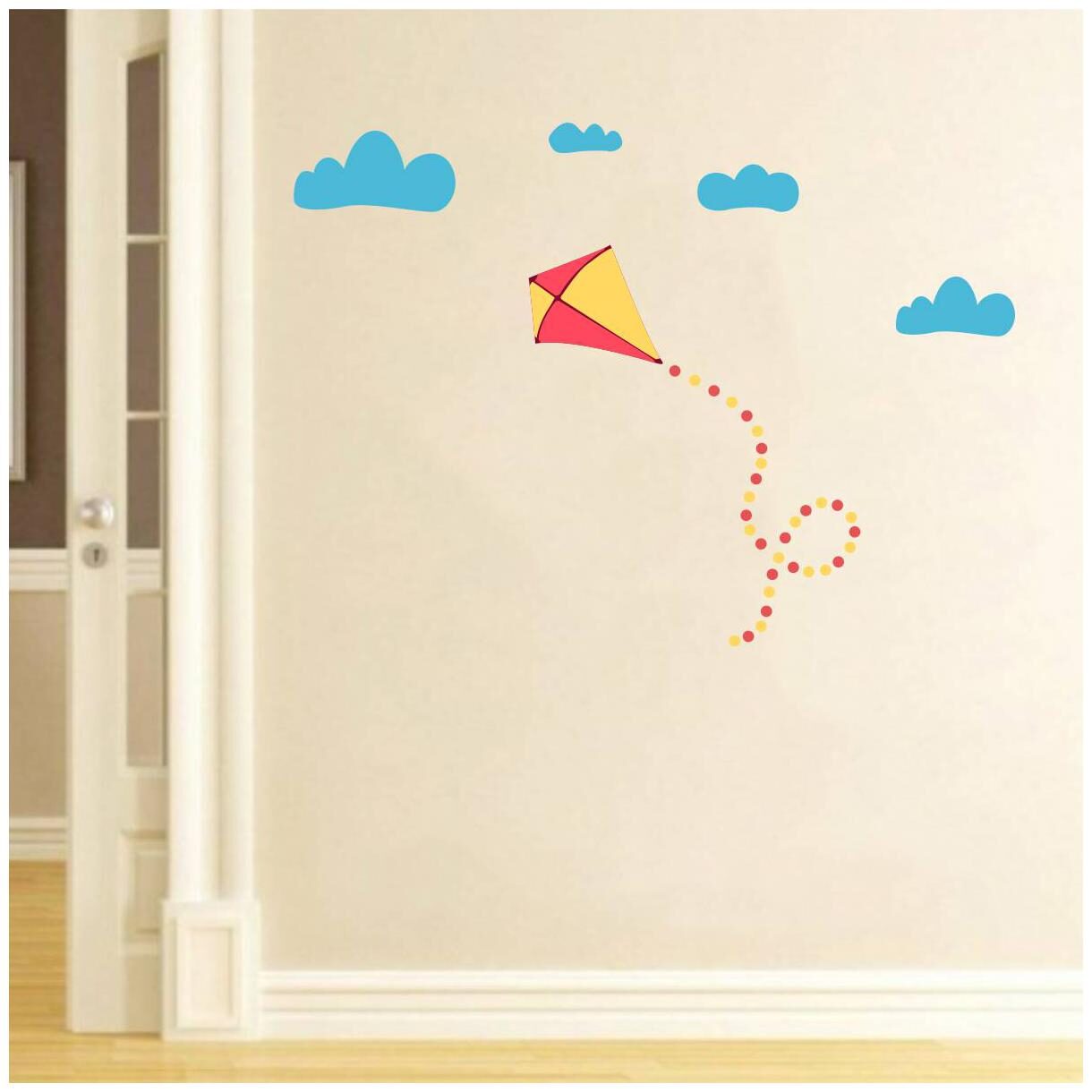 

Rawpockets Wall Stickers Kite and Clouds
