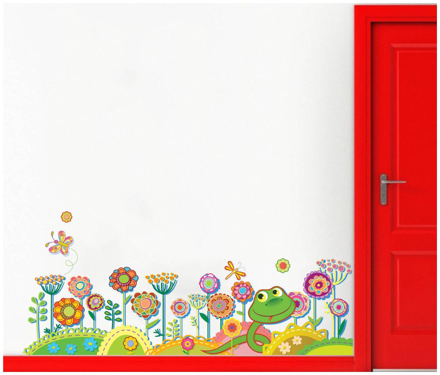 

Rawpockets Wall Stickers Grass and Butterfly