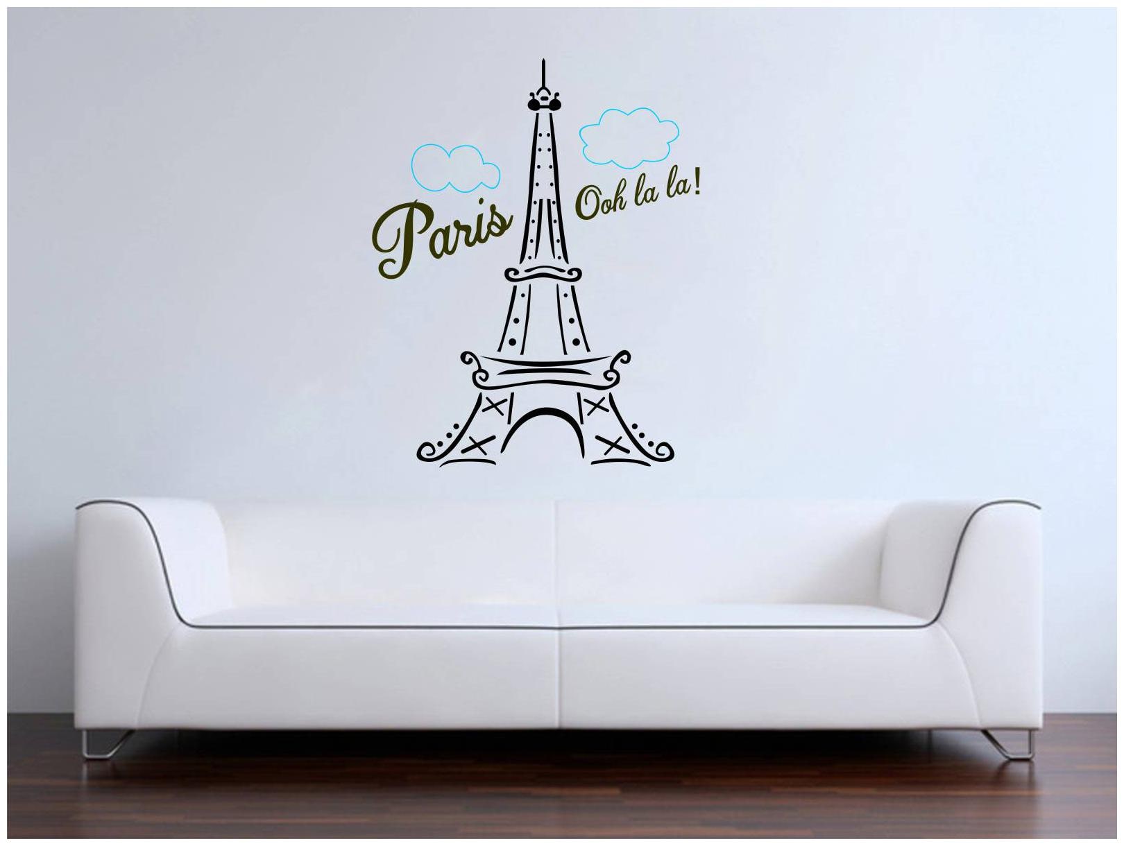 

Rawpockets Wall Decals Paris ohh la la Wall Stickers PVC Vinyl