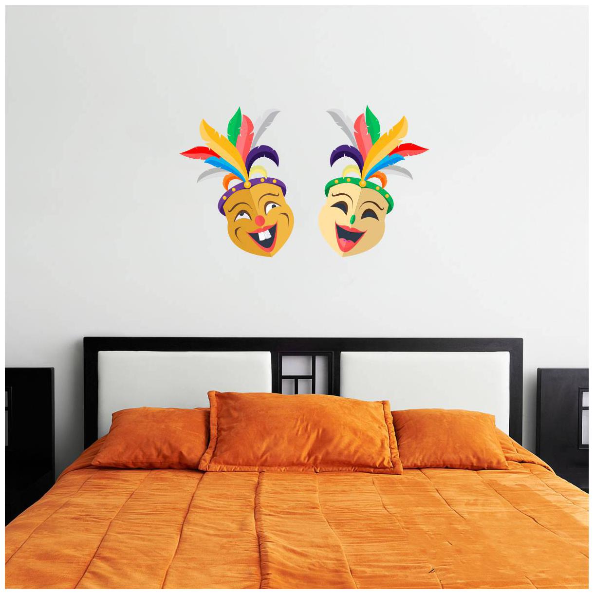 

Rawpockets Wall Stickers Couple Face Mask