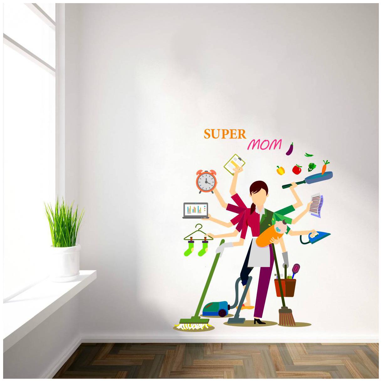 

Rawpockets Wall Stickers Super Mom
