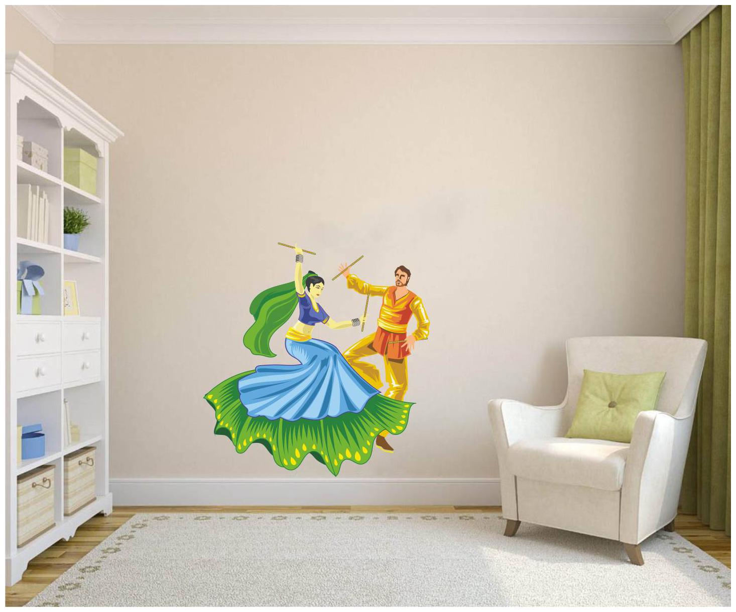 

Rawpockets Wall Stickers Dandiya Dance