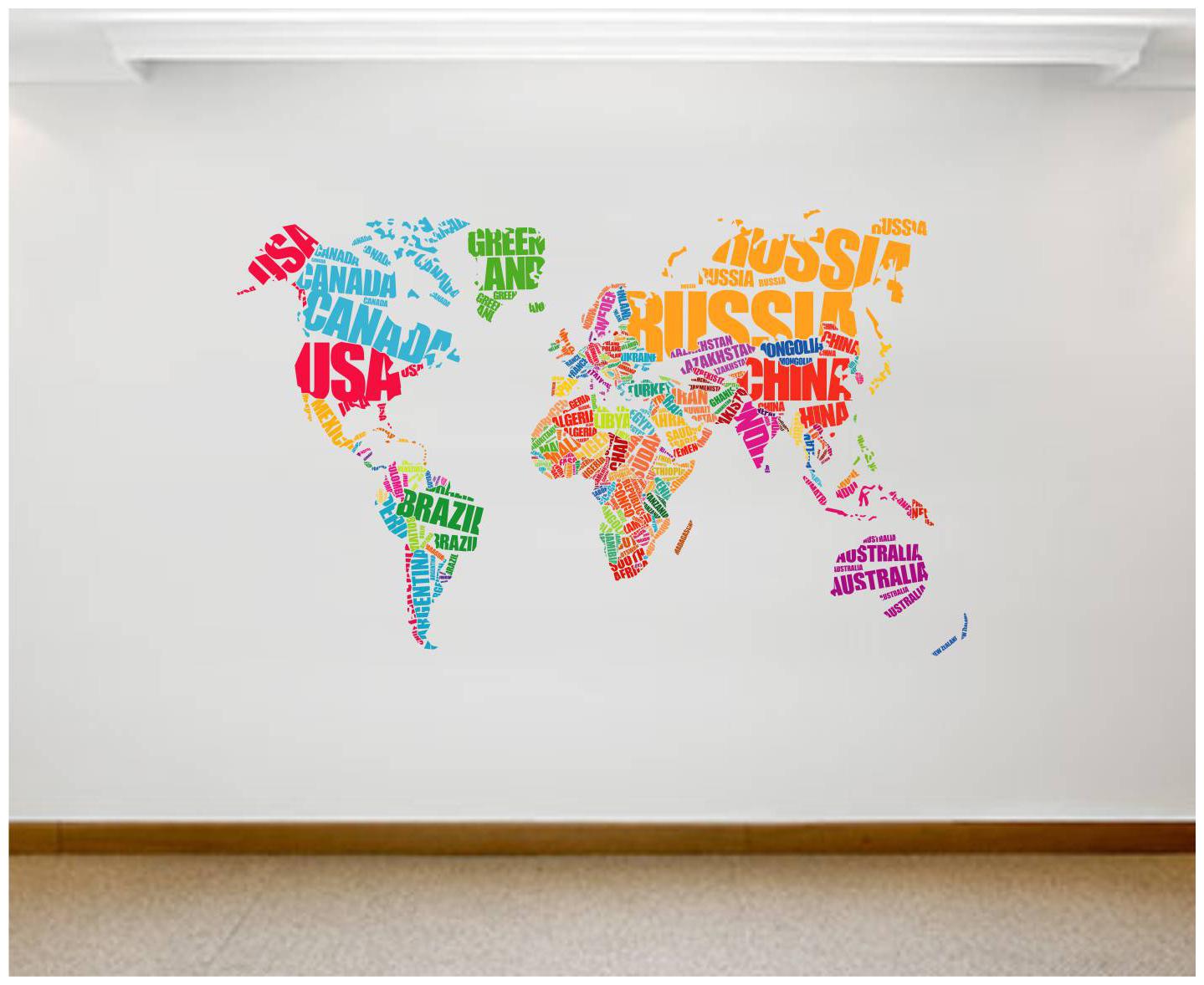

Rawpockets Wall Stickers World Map