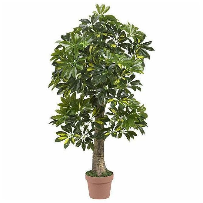 

Real Touch Silk 4-foot Schefflera Tree Yellow