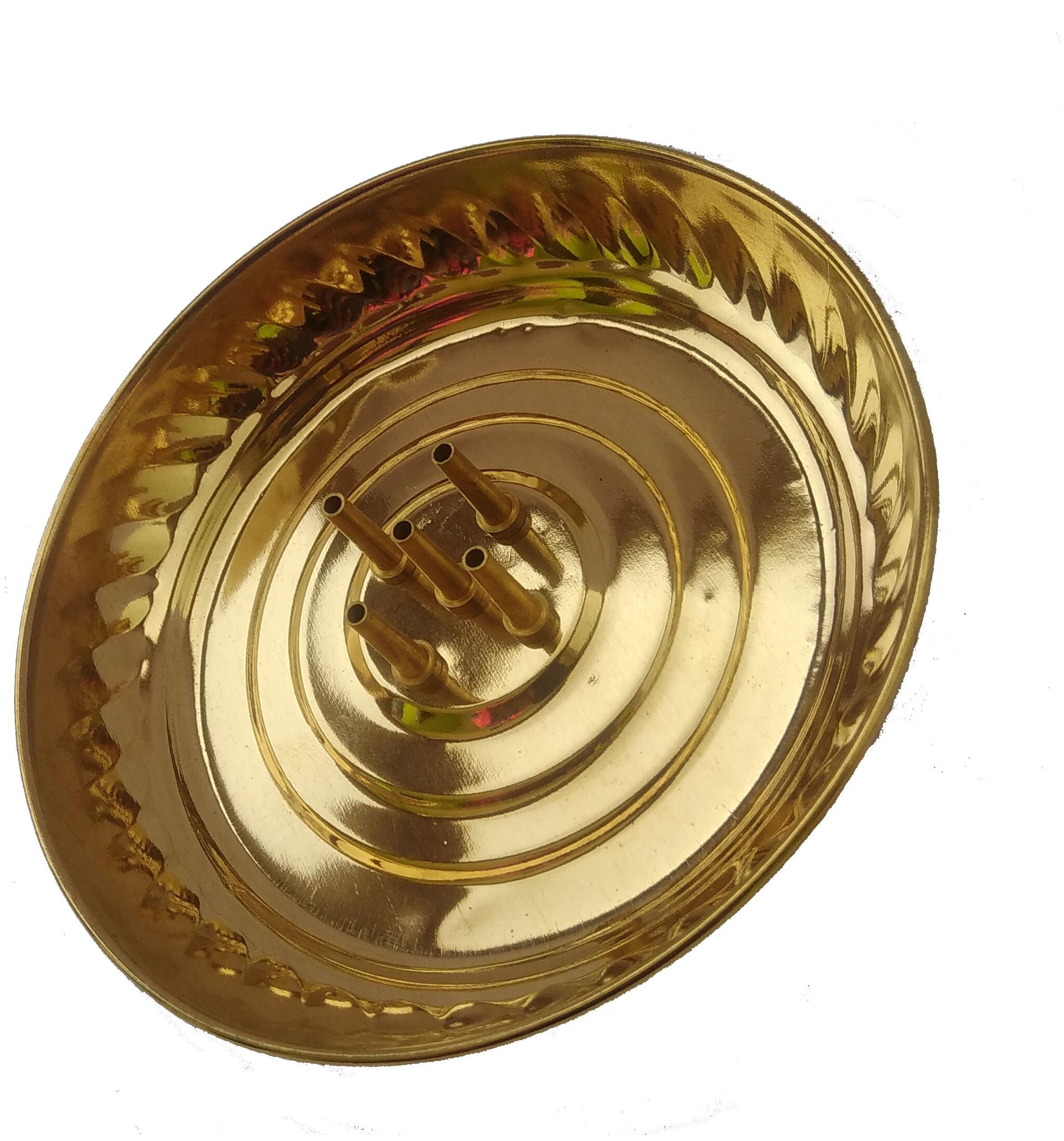 

RealCraft Brass Agarbatti Stand Brass Incense Holder (Gold)