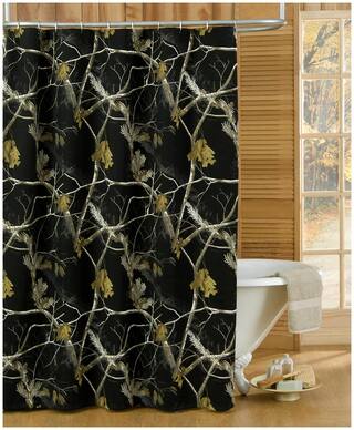 Buy Realtree Ap Black Camouflage Shower Curtain Camo Bathroom Accessories Online At Low Prices In India Paytmmall Com
