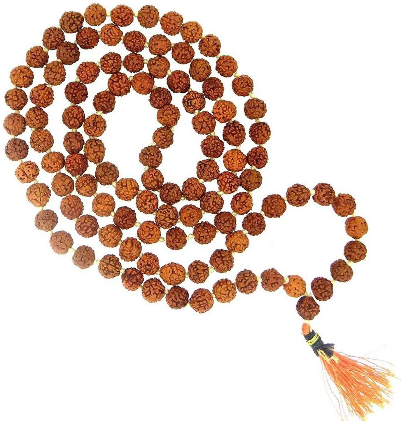 

Rebuyer 5 Mukhi Rudraksha Mala 3 mm 108 1 Beads