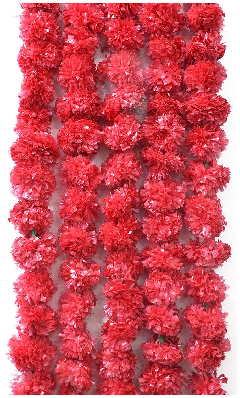 

Red Artificial Flowers Set Of 5