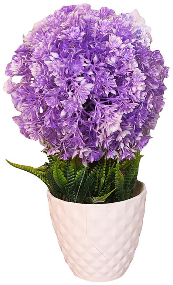 

Red Ballons Artificial Bonsai Flower Purple colour Home d cor Plants with Pots