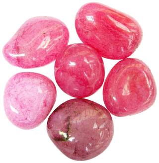 Prisha Red Cherry Decorative Stones for Home Decor, Outdoor, vase Fillers, Aquarium,Table Decoration, Multipurpose (1 kg)