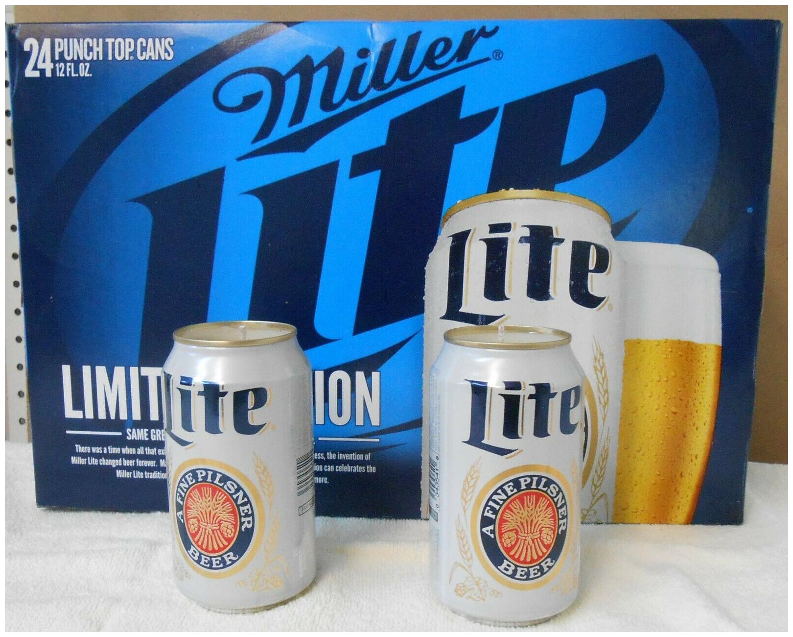

Redneck Candles Miller Lite scented beer can candles