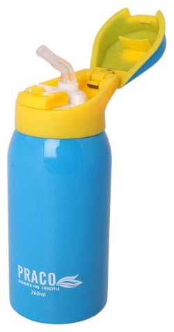 

Rema Stainless Steel Blue Water Bottle ( 260 ml Set of 1 )