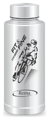 

Rema Stainless Steel Silver Water Bottle ( 700 ml Set of 1 )