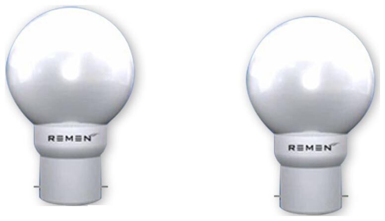 

REMEN 0 5 W Base B22 LED Night Bulb White (Pack of 2)