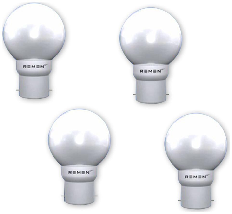 

REMEN 0 5Watt Base B22 LED Night Bulb White (Pack of 4)