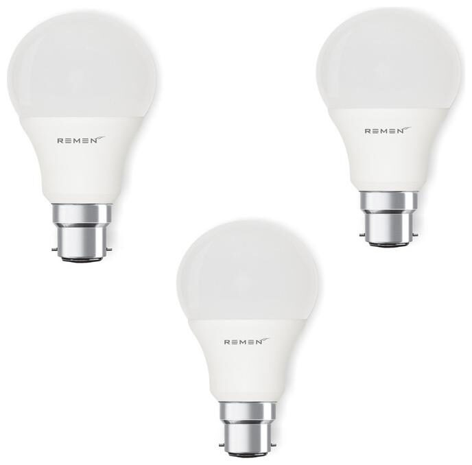 

Remen 5 Watt B22 Ac Cool White Led Bulb (Pack Of 3)