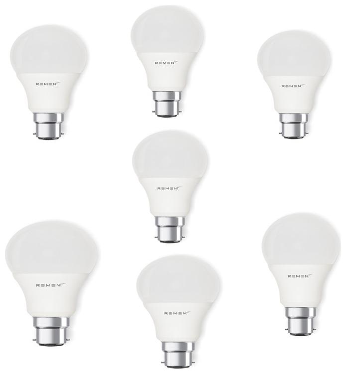 

Remen 9 Watt B22 Ac Cool White Led Bulb (Pack Of 7)