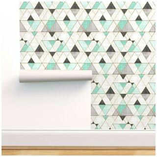 Buy Removable Water Activated Wallpaper Mod Triangles Geo Mint