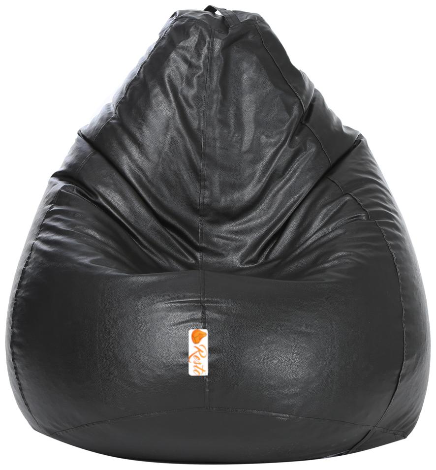 Resto Classic XXXL Bean Bag Cover Without Beans Black by Shiv High Techno