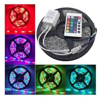 Diwali decorative 5M RGB SMD LED Strip Tape Light TV Backlilghting Kit + Remote Control [Set of 1]