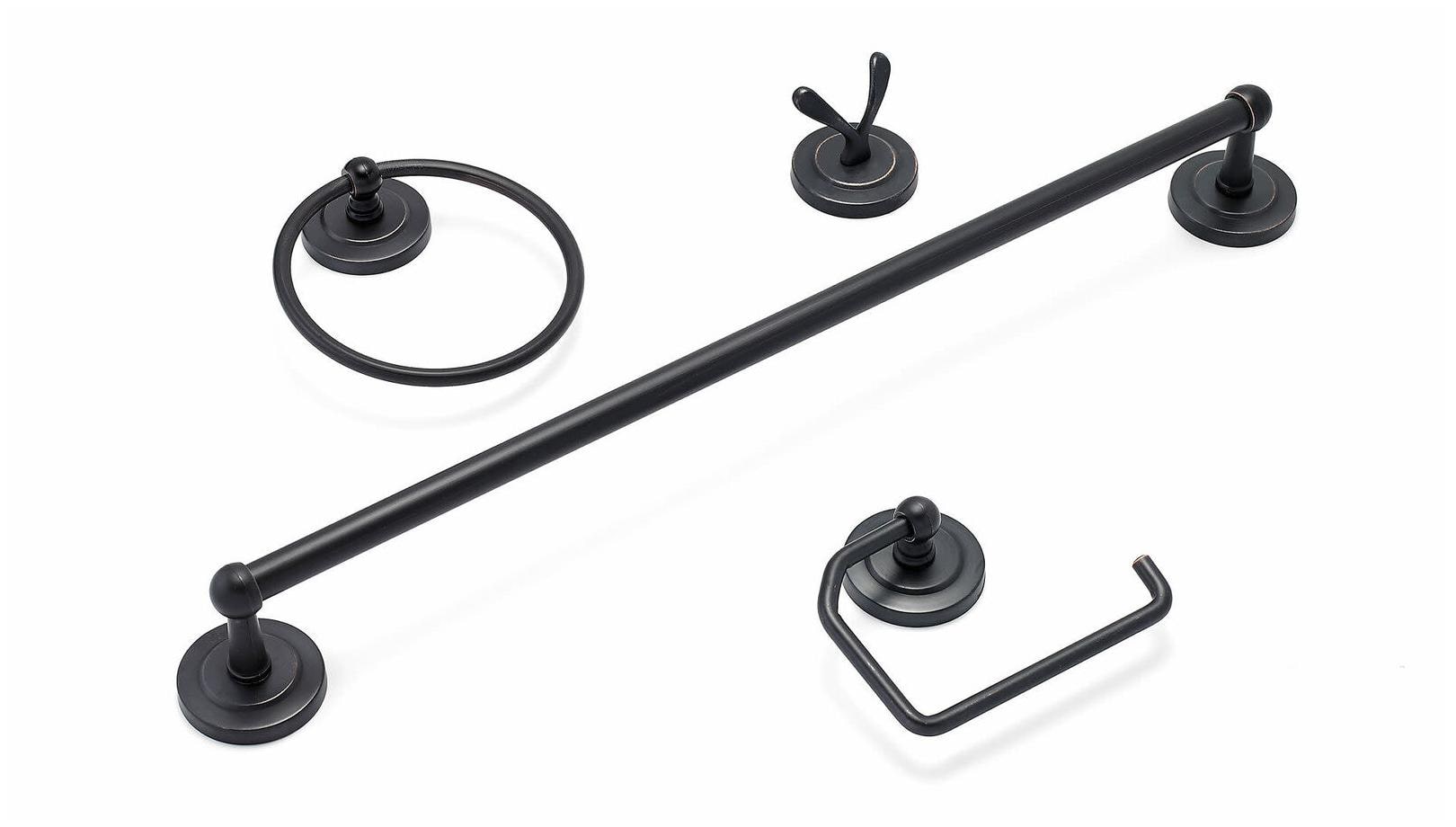 

Richelieu 274 Bronze Palmer 4 Piece Bathroom Value Package With 24 Towel Bar